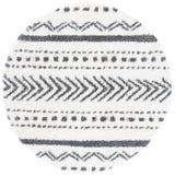 Safavieh Parma Shag 6'-7" x 6'-7" Rug in Ivory / Charcoal