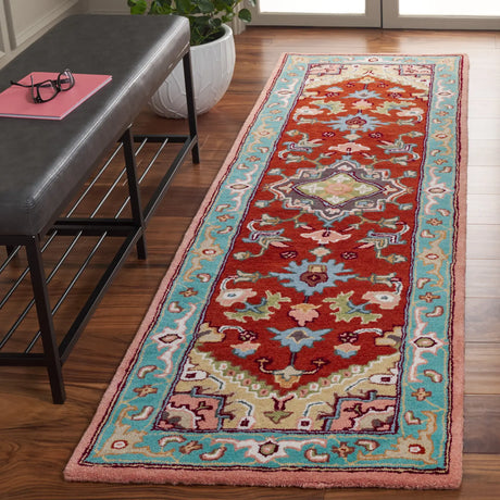 Safavieh Heritage 2'-3" x 8'-0" Rug in Red / Pink