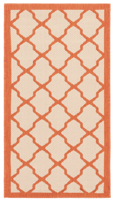 Safavieh Courtyard 2'-0" x 3'-7" Rug in Beige / Terracotta