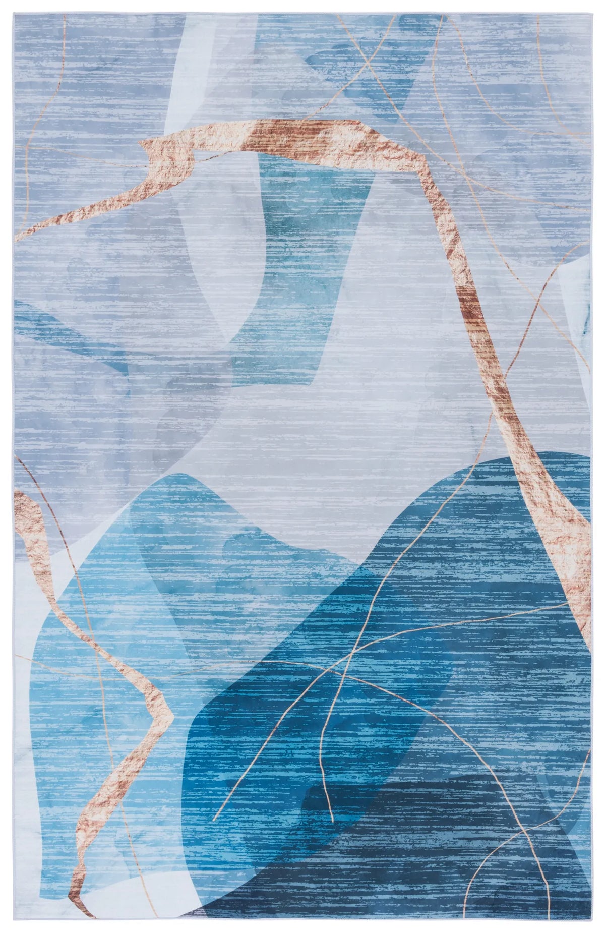 Safavieh Tacoma 4'-0" x 6'-0" Rug in Blue / Gold