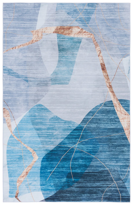 Safavieh Tacoma 4'-0" x 6'-0" Rug in Blue / Gold