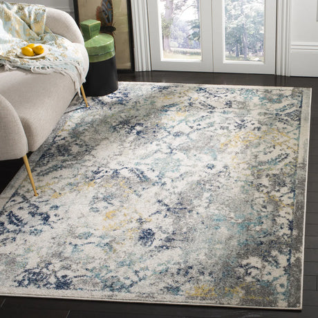 Safavieh Madison 4'-0" x 6'-0" Rug in Ivory / Blue