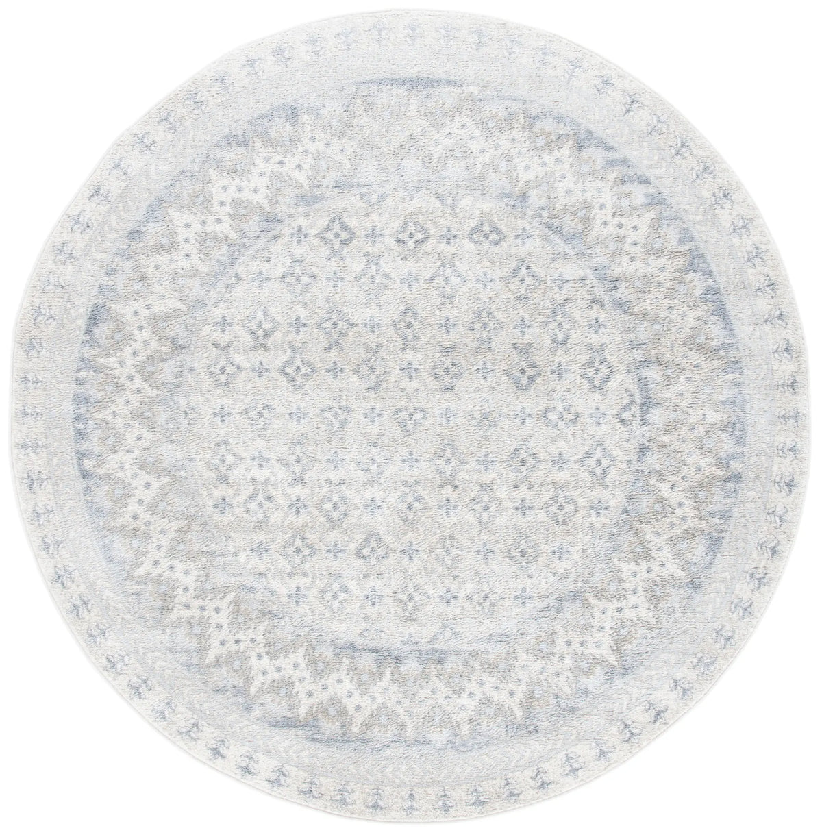 Safavieh Brentwood 6'-7" x 6'-7" Rug in Ivory / Grey