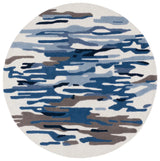 Safavieh Rodeo Drive 6'-0" x 6'-0" Rug in Ivory / Blue