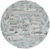 Safavieh Marquee 6'-0" x 6'-0" Rug in Grey / Teal