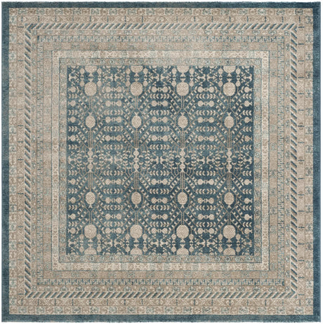 Safavieh Sofia 6'-7" x 6'-7" Rug in Blue / Beige