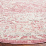 Safavieh Layla 5'-0" x 5'-0" Rug in Ivory Grey / Pink