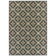 Oriental Weavers Sphinx Latitude 1904K Grey / Orange Rugs - main flat