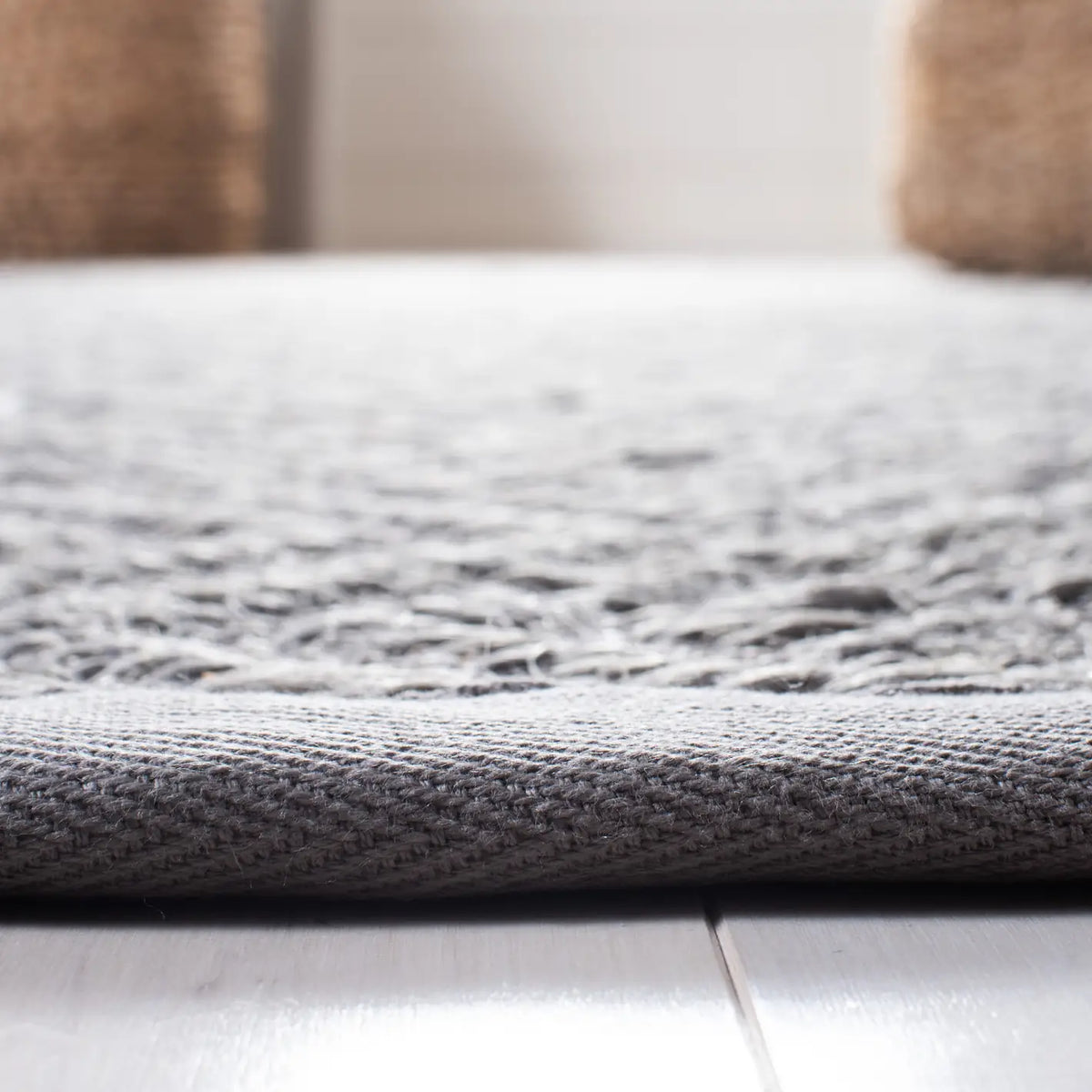 Safavieh Natural Fiber 6'-0" x 9'-0" Rug in Light Grey / Grey