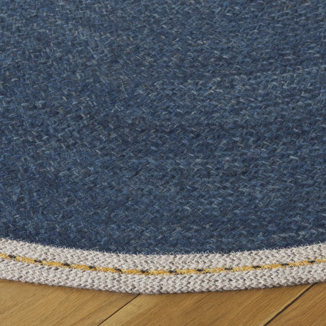 Safavieh Braided 5'-0" x 5'-0" Rug in Blue / Beige