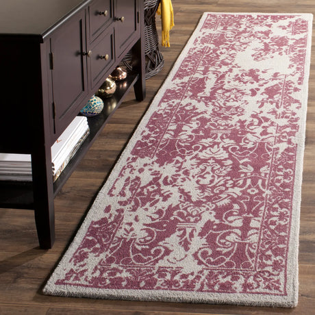 Safavieh Restoration Vintage 2'-3" x 8'-0" Rug in Silver / Purple