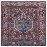 Safavieh Tucson 6'-0" x 6'-0" Rug in Rust / Blue
