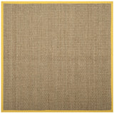 Safavieh Natural Fiber 6'-0" x 6'-0" Rug in Natural / Gold