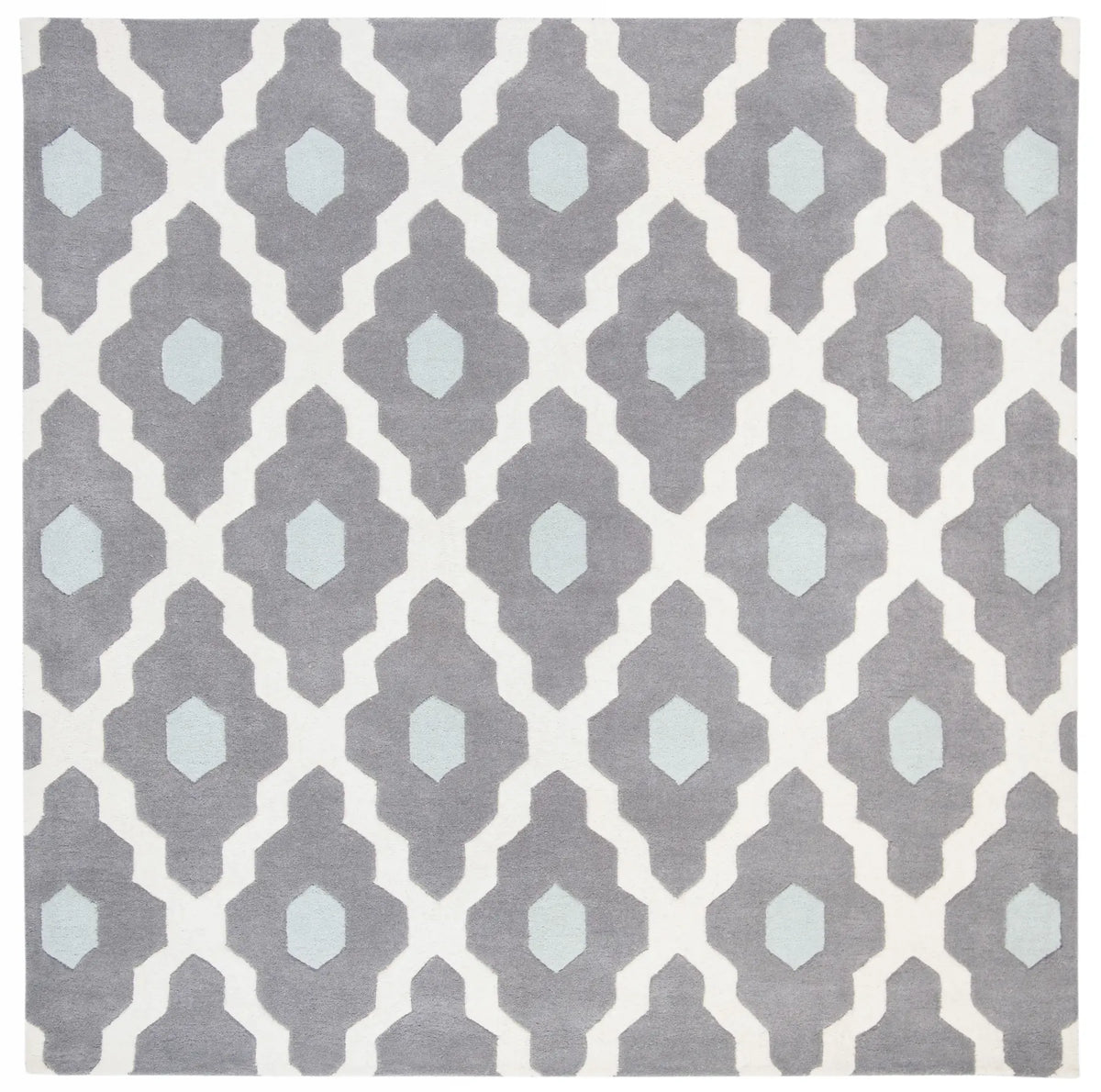 Safavieh Chatham 7'-0" x 7'-0" Rug in Ivory / Dark Grey