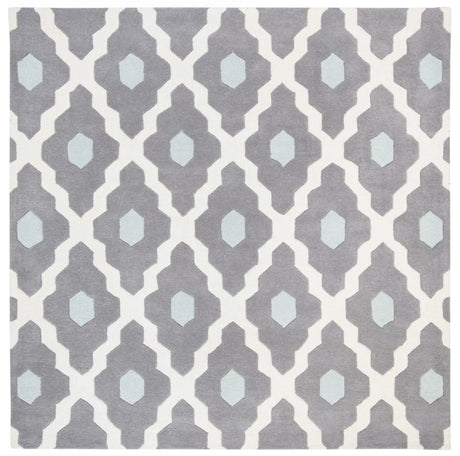 Safavieh Chatham 7'-0" x 7'-0" Rug in Ivory / Dark Grey