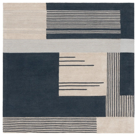 Safavieh Rodeo Drive 6'-0" x 6'-0" Rug in Navy / Ivory