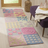 Safavieh Safavieh Kids 2'-3" x 7'-0" Rug in Pink / Multi