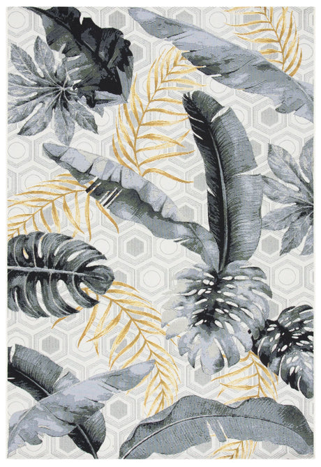 Safavieh Barbados 500 4'-0" x 6'-0" Rug in Grey / Gold