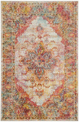 Safavieh Crystal 3'-0" x 5'-0" Rug in Cream / Rose