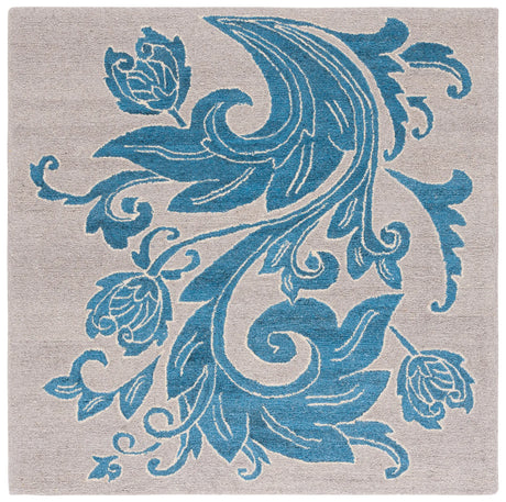 Safavieh Abstract 6'-0" x 6'-0" Rug in Beige / Blue
