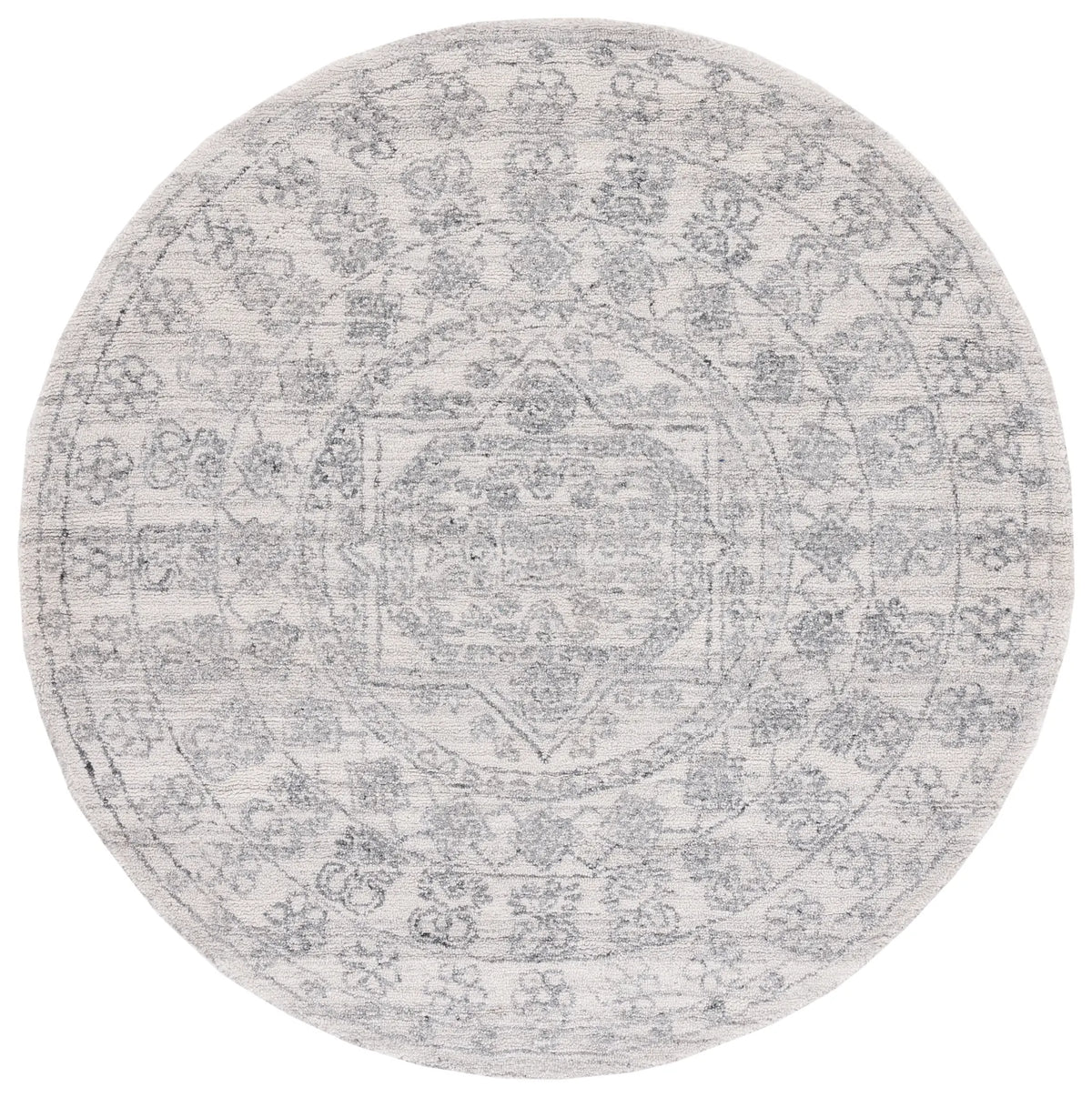 Safavieh Marquee 6'-0" x 6'-0" Rug in Ivory / Grey