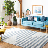 Safavieh Striped Kilim 6'-0" x 9'-0" Rug in Ivory / Blue