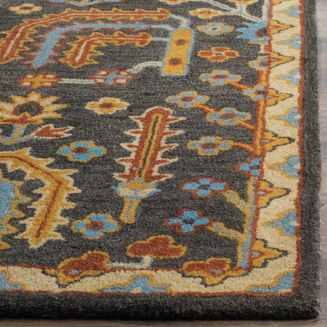 Safavieh Heritage 4'-0" x 6'-0" Rug in Charcoal / Multi