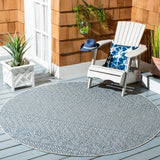 Safavieh Courtyard 10'-0" x 10'-0" Rug in Grey / Blue