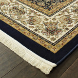 Oriental Weavers Sphinx Masterpiece 1331X Navy / Multi Rugs - corner detail
