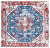 Safavieh Tucson 5'-0" x 5'-0" Rug in Blue / Red