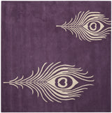 Safavieh Soho 6'-0" x 6'-0" Rug in Purple / Ivory