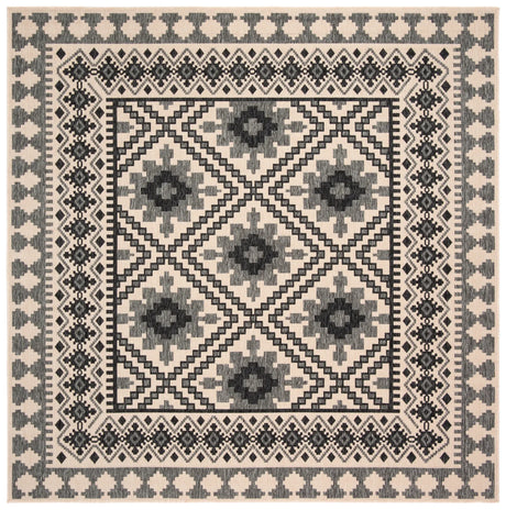 Safavieh Veranda 6'-7" x 6'-7" Rug in Ivory / Slate