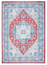Safavieh Brentwood 4'-0" x 6'-0" Rug in Blue / Red