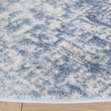 Safavieh Amelia 700 6'-7" x 6'-7" Rug in Ivory / Steel Blue