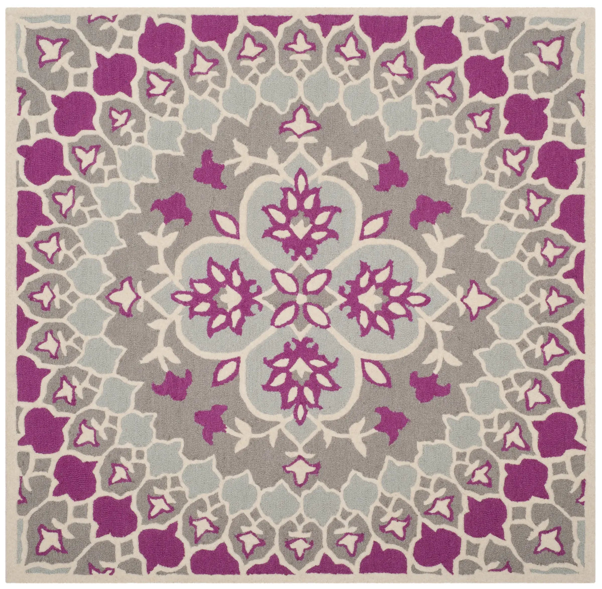 Safavieh Bellagio 5'-0" x 5'-0" Rug in Grey / Ivory