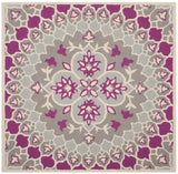 Safavieh Bellagio 5'-0" x 5'-0" Rug in Grey / Ivory