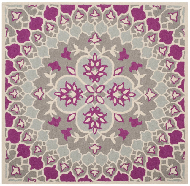 Safavieh Bellagio 5'-0" x 5'-0" Rug in Grey / Ivory