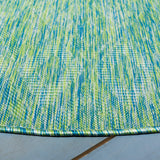 Safavieh Courtyard 6'-7" x 6'-7" Rug in Green