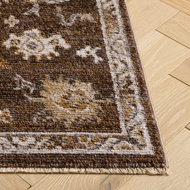 Safavieh Hazel 500 5'-3" x 7'-6" Rug in Brown / Ivory