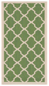 Safavieh Courtyard 2'-0" x 3'-7" Rug in Green / Beige