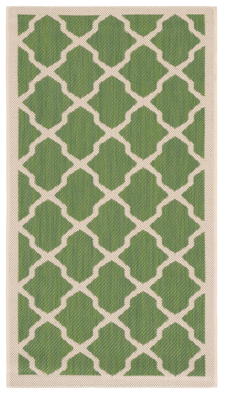 Safavieh Courtyard 2'-0" x 3'-7" Rug in Green / Beige
