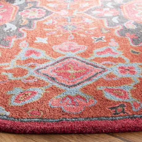 Safavieh Heritage 6'-0" x 6'-0" Rug in Rust / Multi