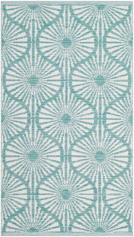 Safavieh Montauk 2'-3" x 3'-9" Rug in Aqua / Ivory