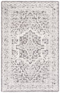 Safavieh Roslyn 4'-0" x 6'-0" Rug in Dark Grey / Ivory