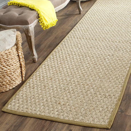 Safavieh Natural Fiber 2'-6" x 10'-0" Rug in Natural / Olive