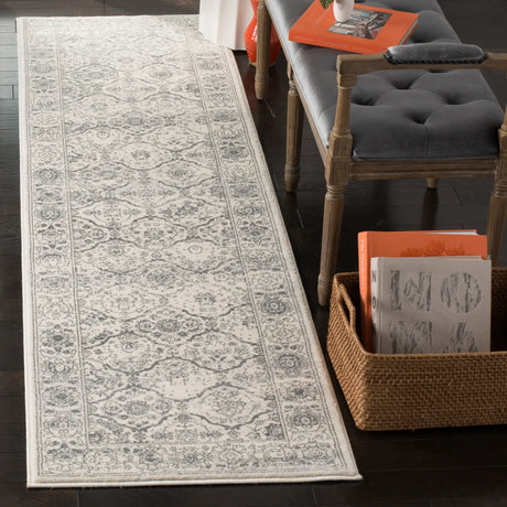 Safavieh Carnegie 2'-3" x 12'-0" Rug in Cream / Dark Grey
