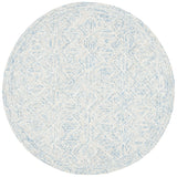 Safavieh Micro-Loop 5'-0" x 5'-0" Rug in Blue / Ivory