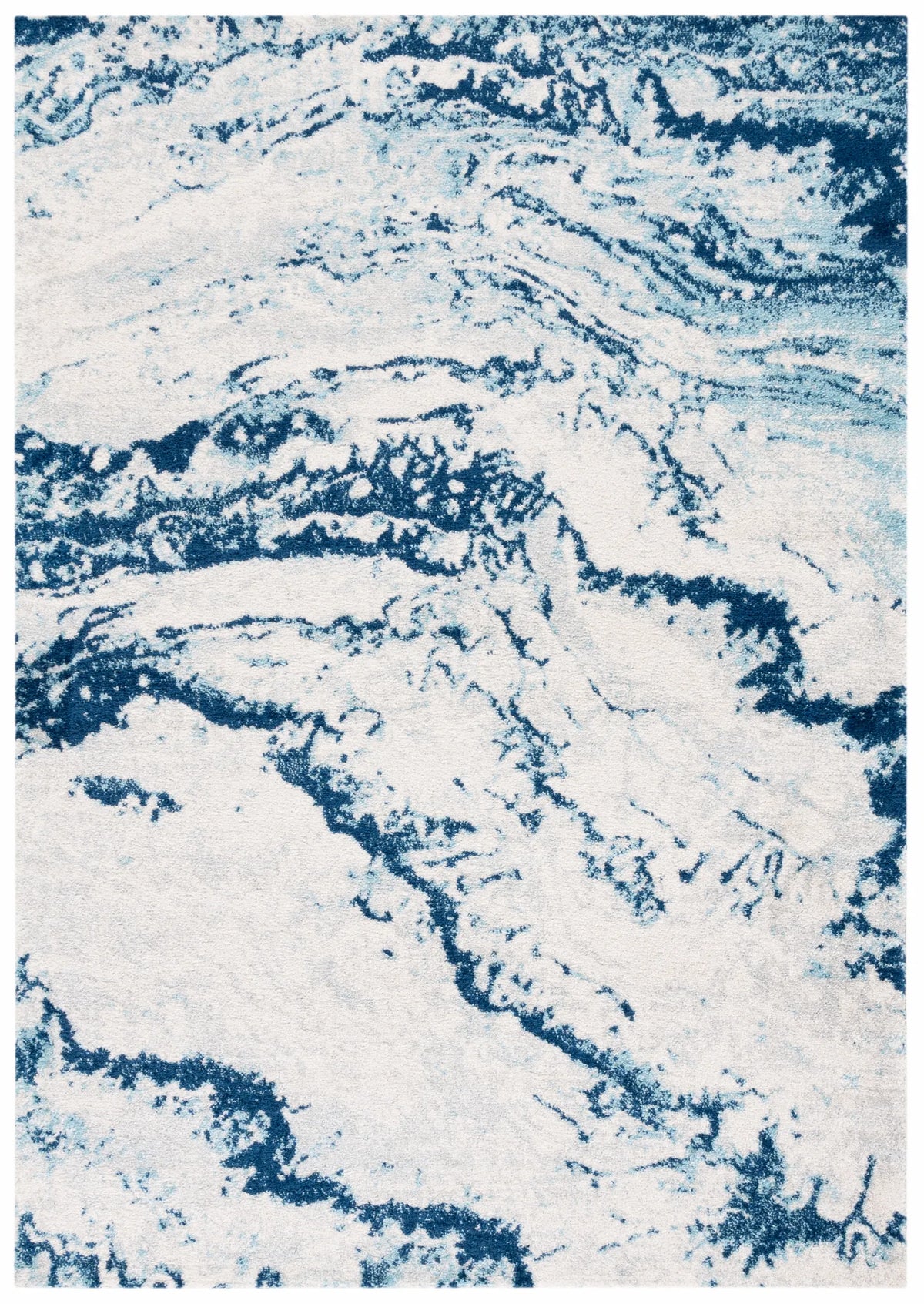 Safavieh Tulum 4'-0" x 6'-0" Rug in Ivory / Blue