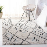 Safavieh Casablanca Shag 5'-0" x 8'-0" Rug in Grey / Ivory