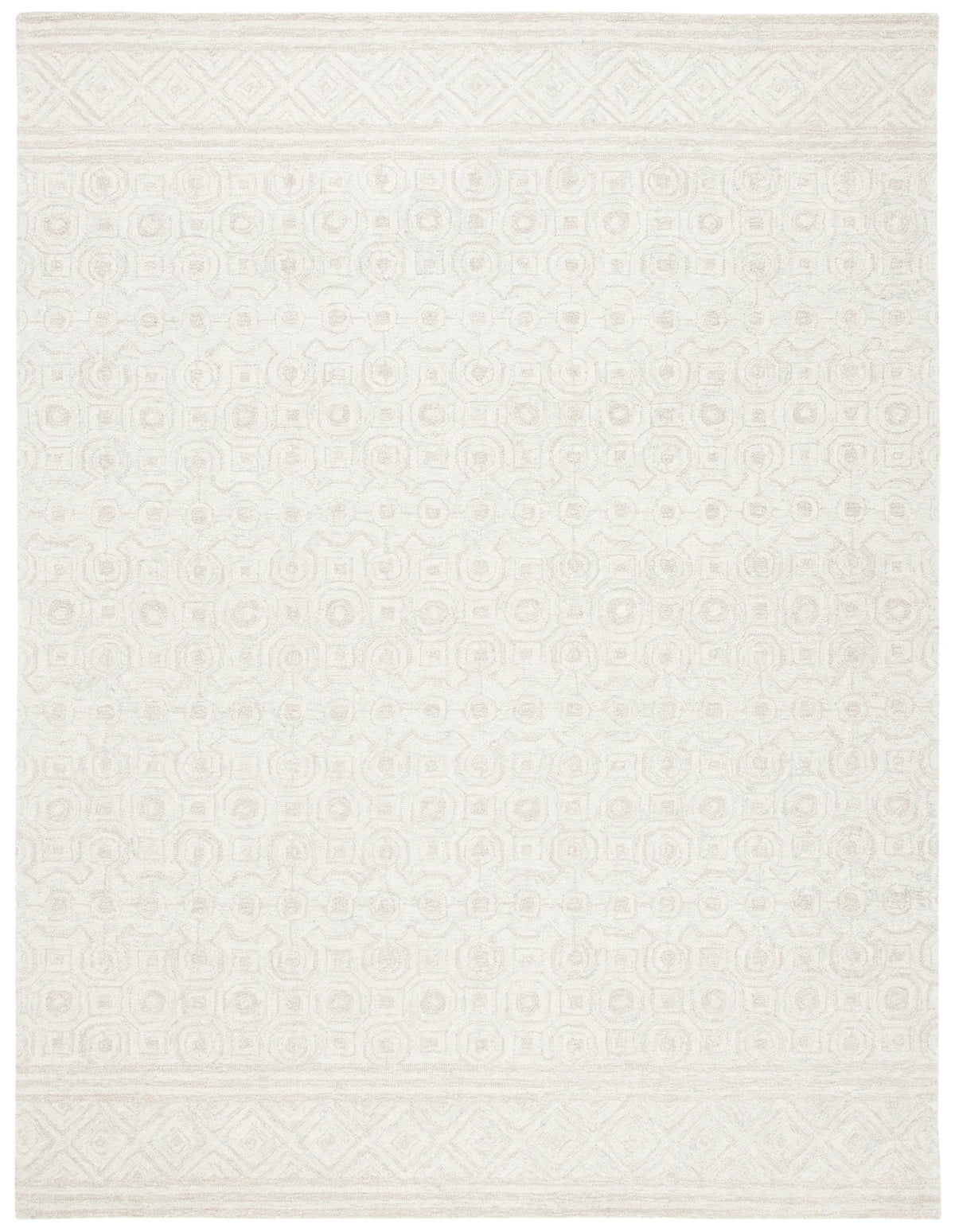 Safavieh Micro-Loop 10'-0" x 14'-0" Rug in Ivory / Light Green